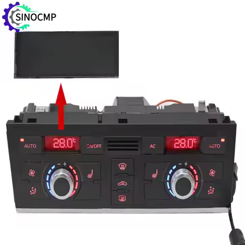LCD Display Screen For Audi A6 4F C6 Q7 4L 2005-2012 Car Air Conditioning Panel Unit Display LCD Scr