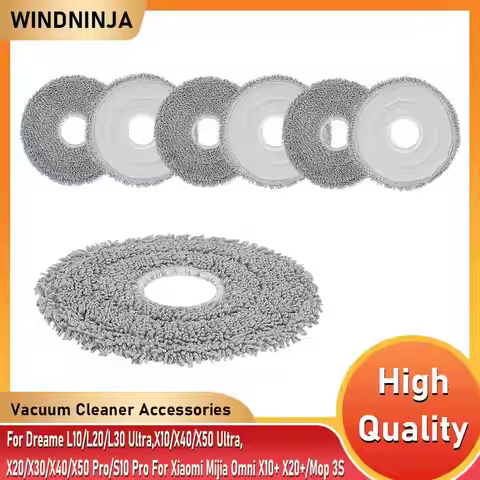 Mop Pad For Dreame L10/L20/L30 Ultra,X10/X40/X50 Ultra,X20/X30/X40/X50 Pro/S10 Pro For Xiaomi Mijia 