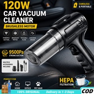COD 120W Cordless Vacuum Cleaner Mini Holdheld Air Dust Blower vaccum kereta Portable Car Vacuum