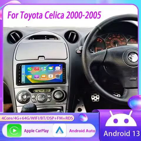 7"6+128GB For Toyota Celica 2000-2005 Android 13 Apple Carplay Car Stereo Radio Head UnitGPS FM BT