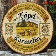 1 brewery wall sign vintage Belgian abbey beer plaque suitable for bar restaurant and cellar decorat