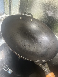 不黏油生鐵鑊單柄炒鑊