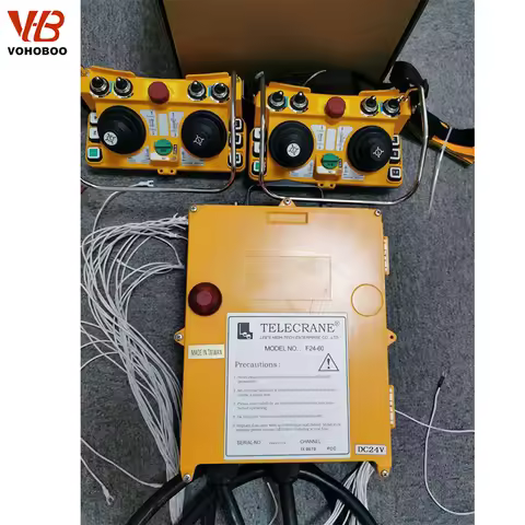 Telecrane Custom F24-60 Industrial Radio Remote Control Crane Waterproof 2 Transmitters 1 Receiver F