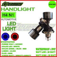 LED Headlamp Headlight for Motorcycle and Car Luminos N1-H4 25 Watt Angel Eyes DDP215
