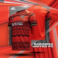 boziaa Malaysia M3 League 2023 Jersey Sarawak United FC Home Player Edition Soccer Jersey Red Sublim