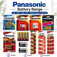 [ Panasonic ] (Sold By Box) Battery Range | AA AAA 23A 27A CR2 CR123A CR2025 CR2032 | Alkaline Lithi