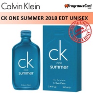 Calvin Klein cK One Summer 2018 EDT for Unisex (100ml/Tester) Men Women Eau de Toilette 1 Blue [100% Authentic Perfume]