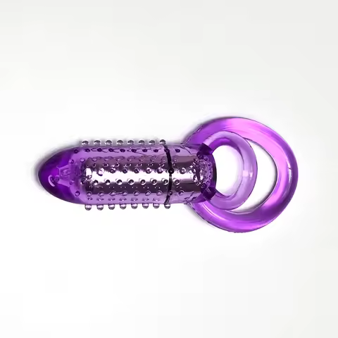 Men's Prostate Massager with Ring Rubber Phallus Case Intimate Bird Cages Vibrator for Couples Women