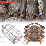 KSOUNLG11 Crab Catching Tool, Fish Cage Lure Trap 8 Laps Crab Fishing Cages, Crawfish Trap Cage Feed