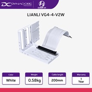 DYNACORE - LIAN LI VG4-4-V2W Universal 4- Slots Vertical GPU Kit (With Gen 4 Riser Cable) - White