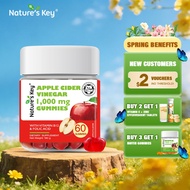 Nature's Key Apple Cider Vinegar Gummies Natural Detox & Weight Management