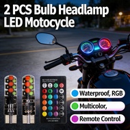 Remote Control RGB LED Car Motocycle Waterproof T10 Headlamp Multicolor Bulb