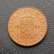 Koin Koleksi 1/2 Cent Nederland Indie 1938 Langka