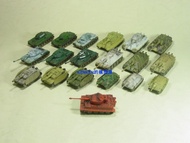 TAKARA Ocean Hall Tank Museum 2 Bullets 1/144 Tiger King/KV1/Cheetah/Stalin/Hunter