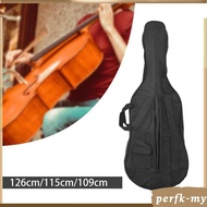 [PerfkMY] Oxford Cloth Cello Bag Cello Backpack Padded Cello Carrying Bag Music Instrument
