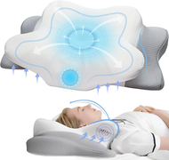 Cervical Pillow for Neck and ShoulderContour Memory Foam PillowErgonomic Neck Support Pillow for Sid