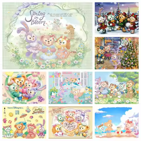 Disney Diamond Painting Duffy Friend LinaBell Mosaic Cartoon Embroidery Cross Stitch Picture Handicr