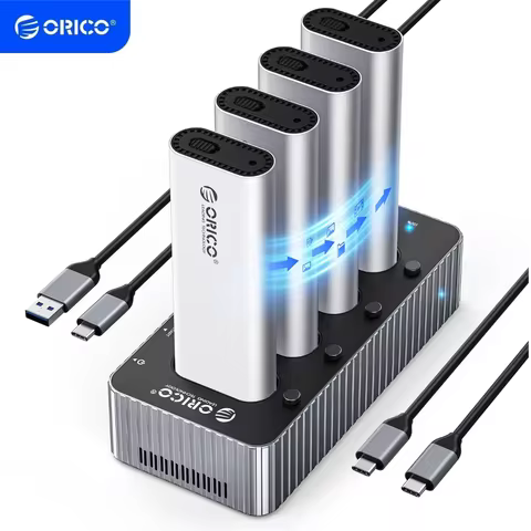 ORICO USB4 Internal SSD Duplicator Docking Station 40Gbps M.2 NVMe SSD Clone Docking Station 2/4 Bay