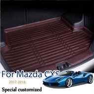 FOR Mazda CX5 CX-5 2017 2018 Car Rear Boot Liner Trunk Cargo Mat Tray Floor Carpet Mud Pad Protector Car-st