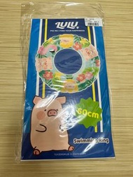 [全新現貨]罐頭豬 LuLu豬 LuLu The Piggy 可折疊 水泡 救生圈 游泳圈 充氣圈 漂浮充氣 沙灘用品 水上活動 游泳池  游泳池用品 游水