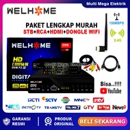 SET TOP BOX TV DIGITAL WELHOME DVBT2 / SET TOP BOX UNTUK TV TABUNG / STB TV BOX DIGITAL MURAH / STB 