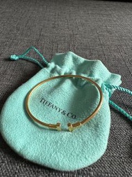 Tiffany T wire gold bracelet in rose gold T字玫瑰金手鈪小號