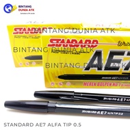 Pulpen / Bolpen / Pena / Alat Tulis / Ballpoint Standard AE 7 ALFA TIP 0.5