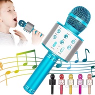 CARAMELOMA Wireless Karaoke Microphone, Reverb Sound Effects With Speaker Voice Changing Microphone,