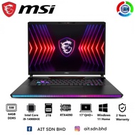MSI Raider GE78 HX 14VIG-631MY 17"QHD+ 240Hz Gaming Laptop Intel Core i9-14900HX 64GB 2TB SSD RTX409