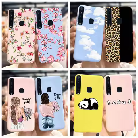 For Samsung Galaxy A9 2018 A9s Case Fashion Leopard Flower Phone Cover For Samsung A9 2018 SM-A920F/