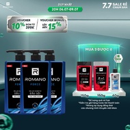 Combo 3 Dầu gội Romano 650g/chai
