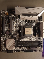 ASRock B450M Steel Legend 主機板連 AMD Ryzen 5 5600X CPU