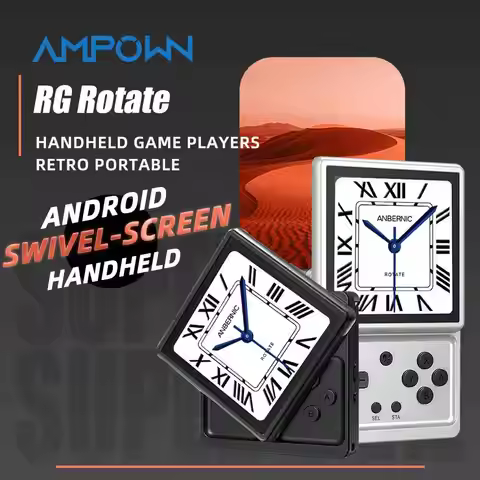 ANBERNIC RG Rotate Android Handheld Game Console 3.5" IPS Retro Gaming Emulator WiFi Bluetooth Porta