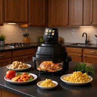 AIR FRYER2026 Hot Product AIR Fryer Glass Double Pot Large Pot Small Pot QGAV