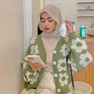 FLOWERS CARDIGAN LATEST KOREAN CARDIGAN DAISY FLOWER CARDIGAN WOMEN'S FLOWER CARDIGAN