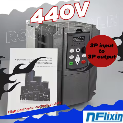 VFD 0.75/1.5/2.2/4/5.5/7.5/11/15kw V/F Frequency Inverter 440V 3P Input and 440V 3-Phase Output Freq
