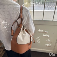 Nhập LAZLOOK11 -15%| Kaneko カネ子 Bucket Bag - Túi Bucket Phối Da Kaneko - Picked by Ouithebrand