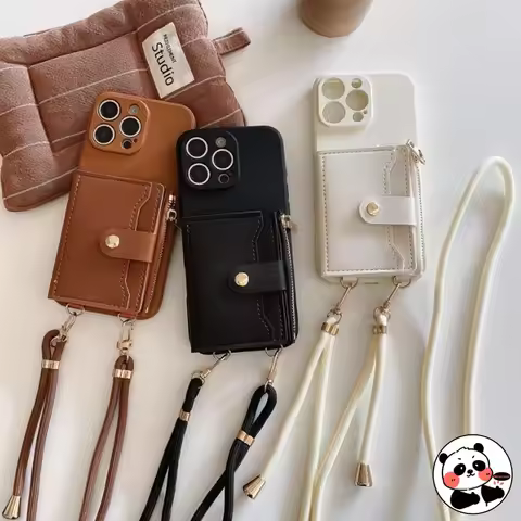 Crossbody Lanyard Card Holder Case For OPPO Reno 4 3 Pro 5G 2 Z 2Z 2F ACE 2 10X Zoom R11s Plus Walle