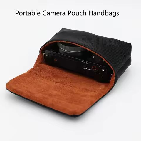 Portable Camera Bag Case Storage Pouch For Sony ZV1 ZVE10 LX10 RX100 Body For Canon G7X III Olympus 