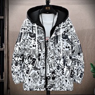 Coat Jacket Fake Two-Piece Coat Men Jacket Coat Hooded Coat Casual Coat Fashion Coat