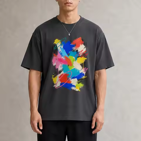 WORK IN PROGRESS Abstract Studio Paint Heavyweight T-Shirt