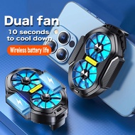 FS01 2-speed  Mobile Phone Cooler Radiator Dual Fan Rechargeable Long Lasting Stronger cooling Air c