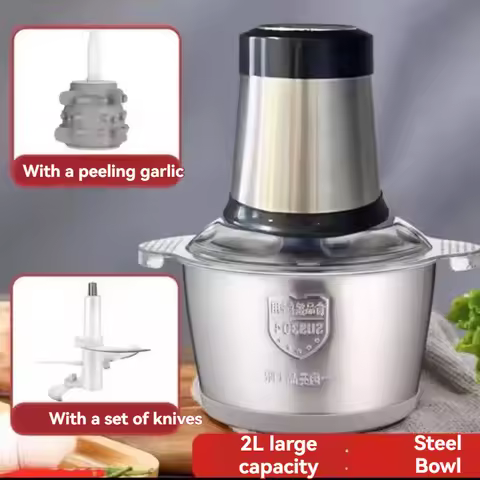 Garlic Peeling Machine Household Small Multi-functional Electric Garlic Pepper Chopped Blender Meat 