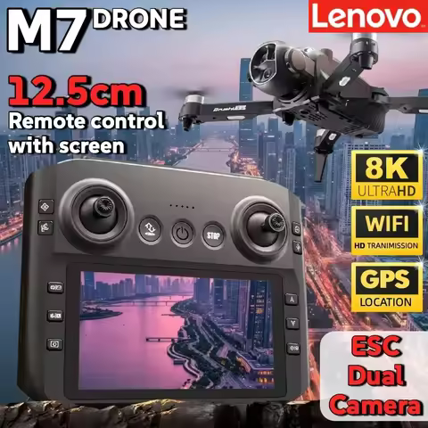 Lenovo M7 RC 8K Drone HD Dual Camera Professional Aerial Photography Quadcopter Portable Foldable Re