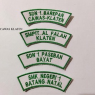Embroidery Bet Embroidery School Location Size 8x2.8 CM Strong Durable Stitching Available in Many C