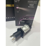 V22 Ball Bearing Headlight with H4 Pins INCLUDED WITH REAR BULBS, Voltage 12-24v DC 55-65w Aluminum 