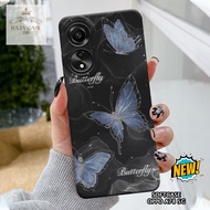 HP Oppo A78 5G Case - Oppo A78 5G casing - Butterfly case Motif - Cellphone protector - Oppo - Oppo 