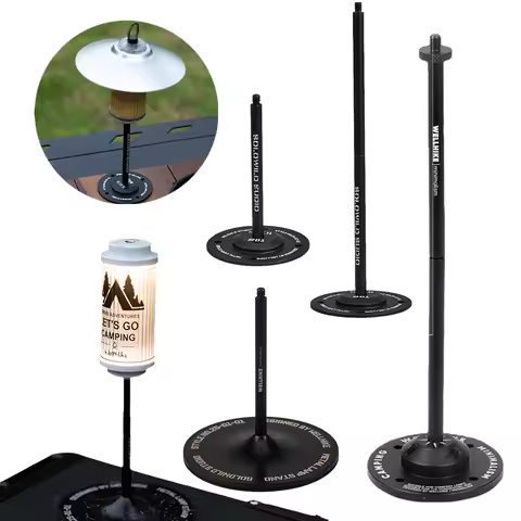 Camping Lights Support Foldable Detachable Stand Aluminum Lantern Stand Holder for Goalzero Blackdog