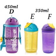 *purple *Tupperware Twinkle Straw Tumbler Kids 450ml RED Giraffe/Blue Happy Bunny 350ml Purple Water