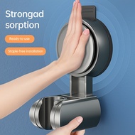 [1-Piece] Wall-Mounted Shower Suction Cup Holder, Adjustable Handheld Shower Head Holder - Gray, , A